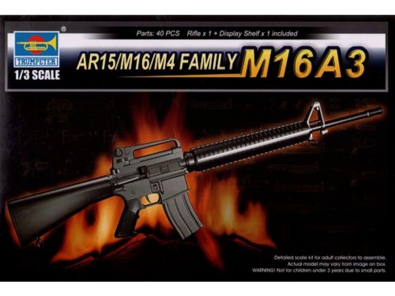 AR15/M16/M4 FAMILY-M16A3 1/3 #01911 by Trumpeter
