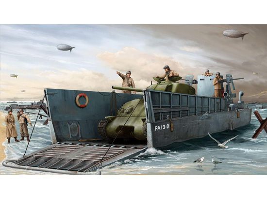 US Navy LCM(3) Landing Craft 1/35 Model Ship Kit #00347 by Trumpeter