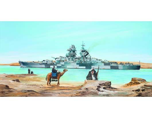 French Battleship Richelieu 1943 1/350 Model Ship Kit #5311 by Trumpeter