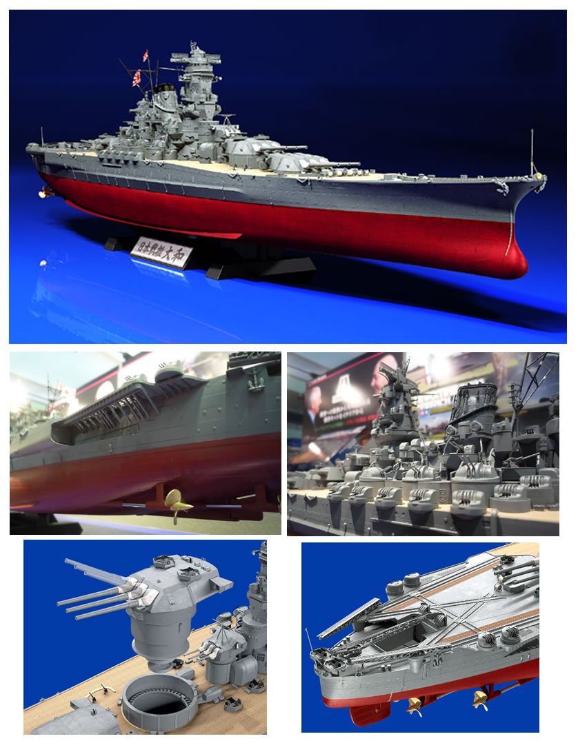 Japanese Battleship Yamato 1/350 Model Ship Kit #78025 by Tamiya