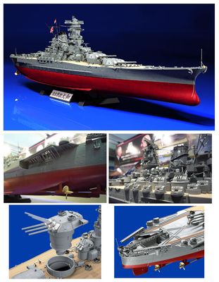 Japanese Battleship Yamato 1/350 Model Ship Kit #78025 by Tamiya