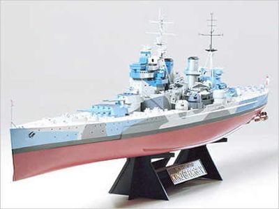HMS King George Battleship 1/350 Model Ship Kit #78010 by Tamiya