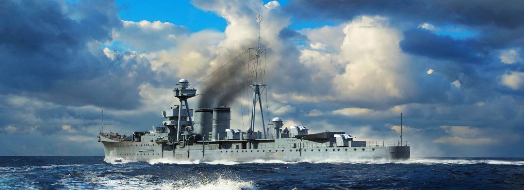 HMS Calcutta 1/700 Model Ship Kit #6741 by Trumpeter