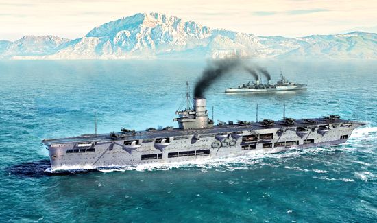 HMS Ark Royal 1939 1/700 Model Ship Kit #06713 by Trumpeter
