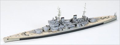King George V British Battleship 1/700 Model Ship Kit #77525 by Tamiya