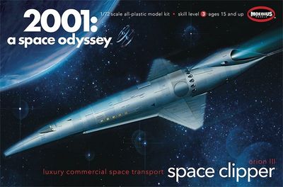 Orion III Space Clipper 1/72 2001: A Space Odyssey Model Kit #2001-11 by Moebius