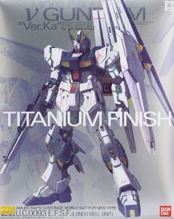 MG 1/100 RX-93 ν Nu Gundam Ver. Ka (Titanium Finish Ver) #0186575 by Bandai