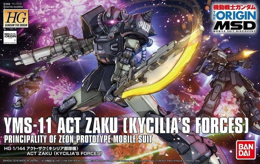 HG The Origin #20 1/144 YMS-11 Act Zaku (Kycillia Forces) #0221056 by Bandai