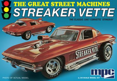1967 Chevy Corvette Stingray "Streaker Vette" 1/25 Model Car Kit #973/12 by MPC