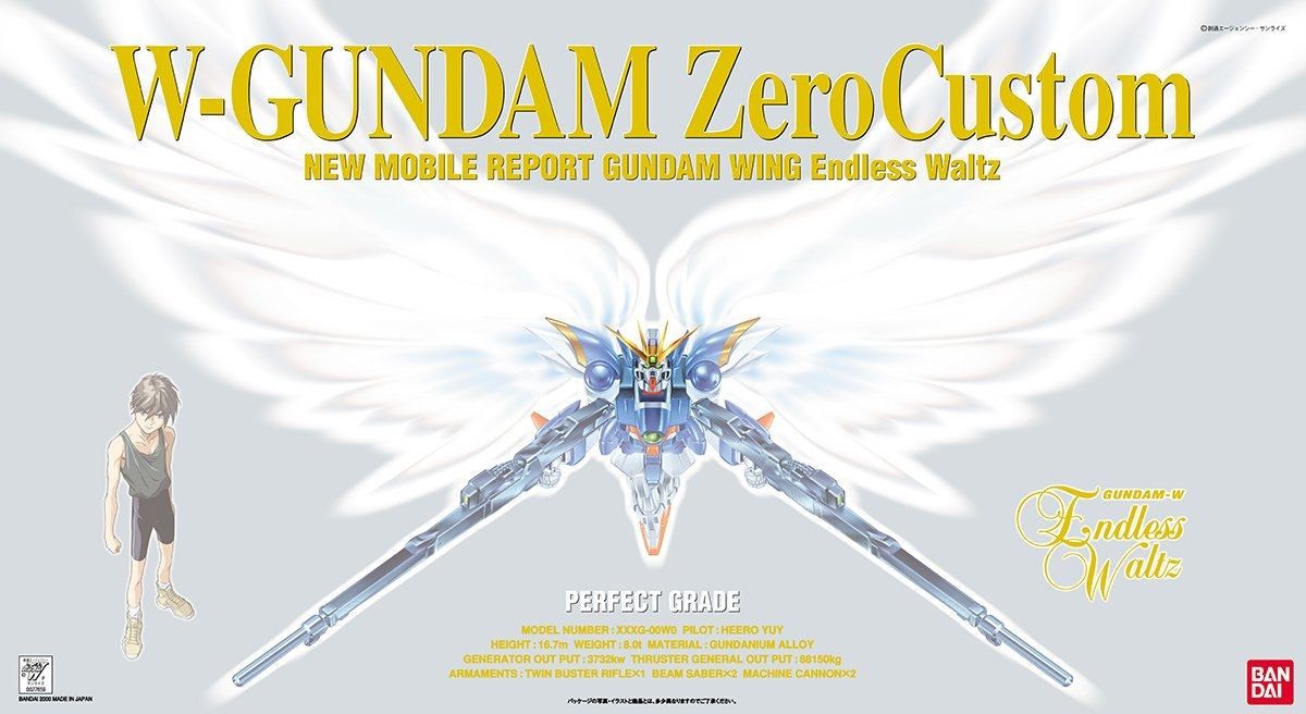 PG 1/60 XXXG-00W0 Wing Gundam Zero Custom #5063825 by Bandai