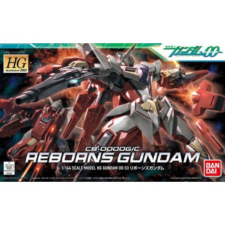 HG 00 #53 1/144 CB-0000G/C Reborns Gundam #5057934 by Bandai