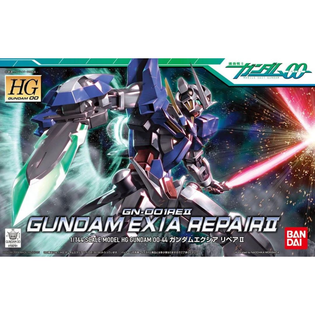 HG 00 #44 1/144 GN-001REII Gundam Exia Repair II #5055733 by Bandai