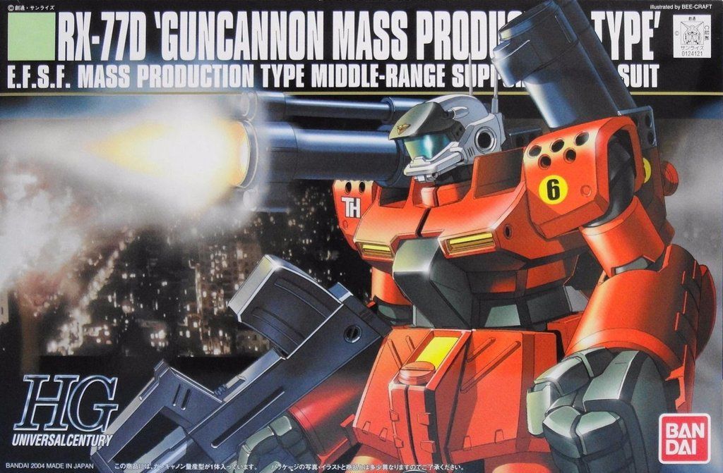 HGUC #044 1/144 RX-77D Guncannon Mass Production Type #5059157 by Bandai