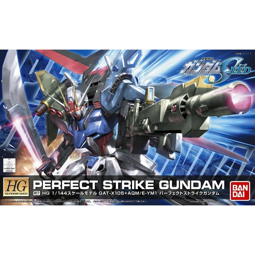 HG SEED #R17 1/144 GAT-X105+AQM/E-YM1 Perfect Strike Gundam #5055750 by Bandai