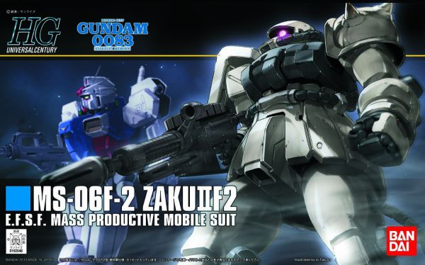 HGUC #107 1/144 MS-06F-2 Zaku F2 Earth Fed Type #5057745 by Bandai