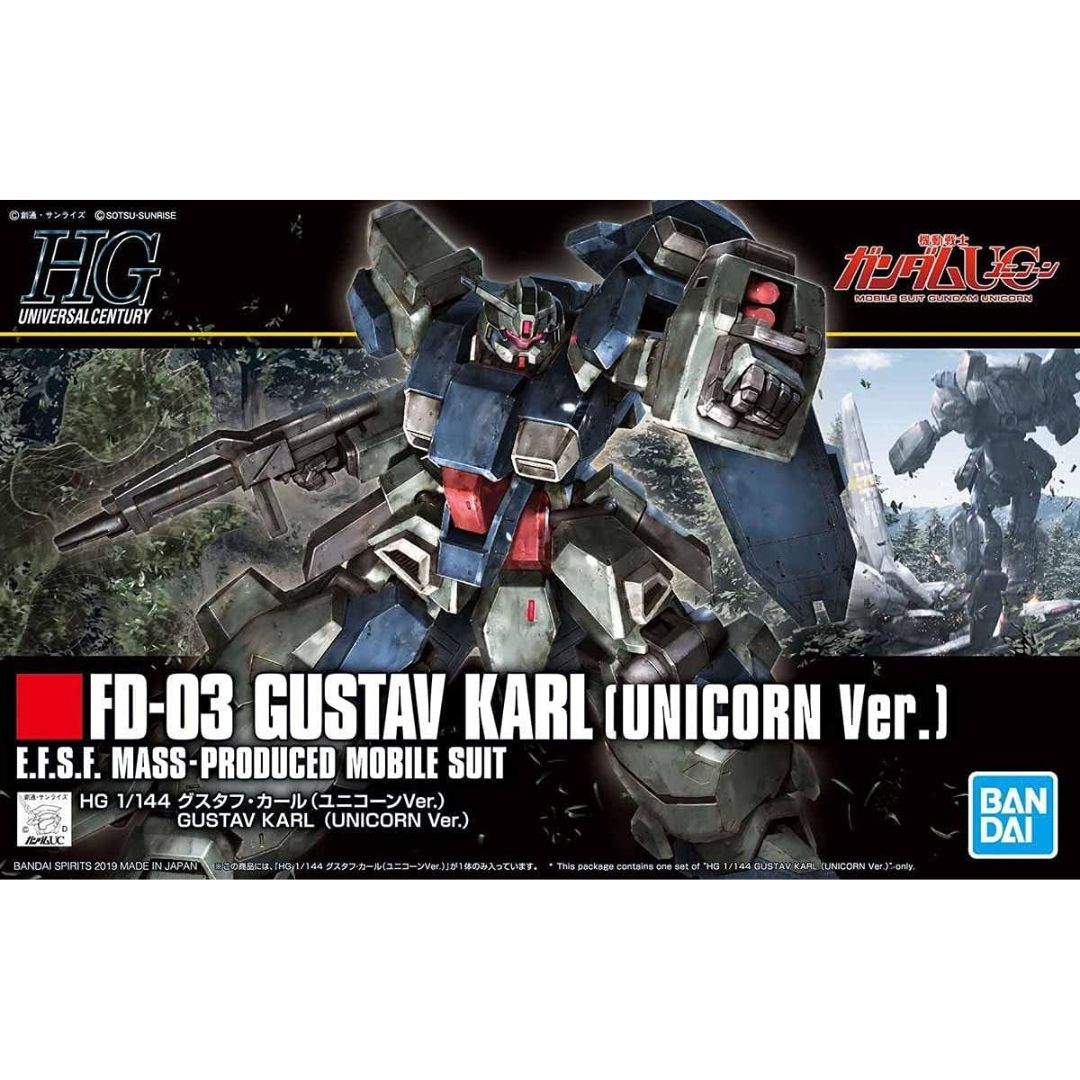 HGUC #221 1/144 FD-03 Gustav Karl (Unicorn Ver.) #5056751 by Bandai