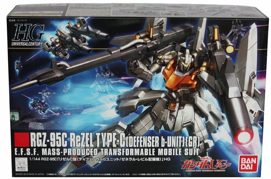 HGUC #142 1/144 RGZ-95C ReZel Type-C Defenser b-Unit #5060666 by Bandai