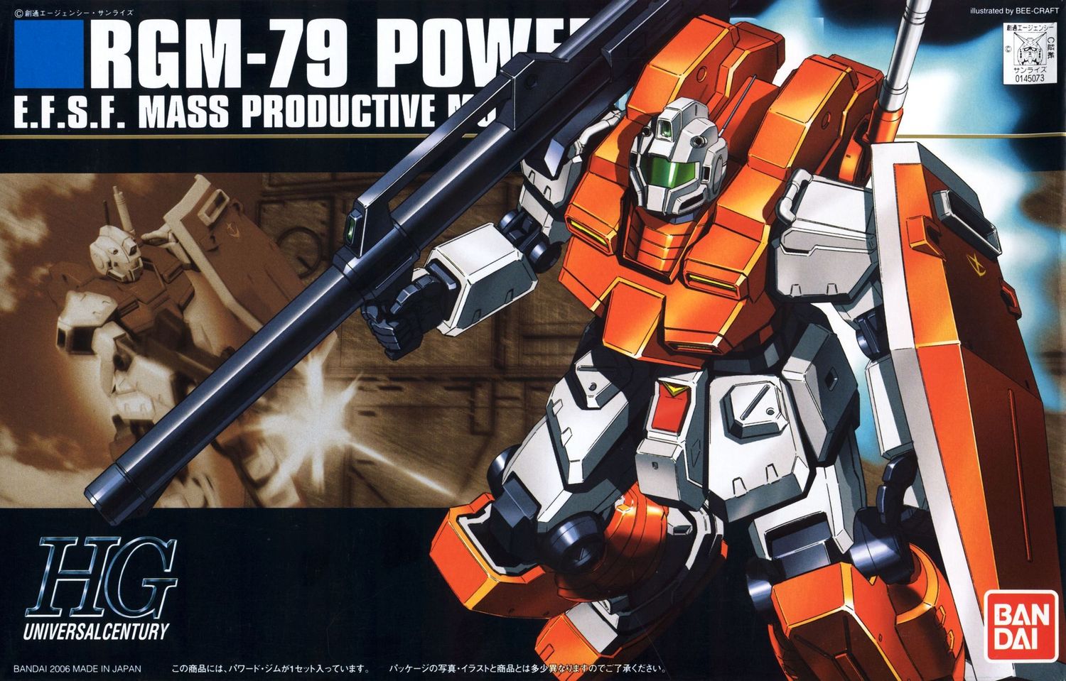 HGUC #067 1/144 RGM-79 Powered GM #5060969 by Bandai