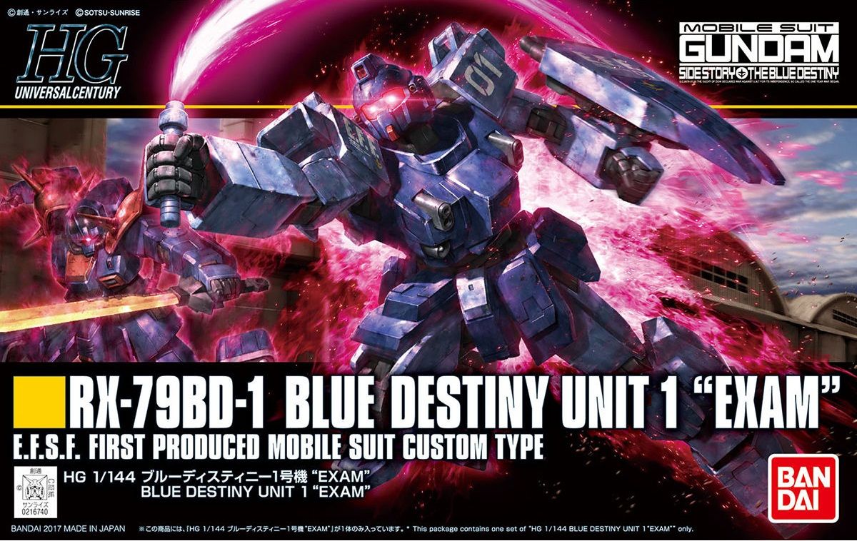 HGUC #207 1/144 RX-79BD-1 Blue Destiny Unit 1 EXAM #5058268 by Bandai