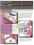Bare Metal Clear Laser Single Decal Paper