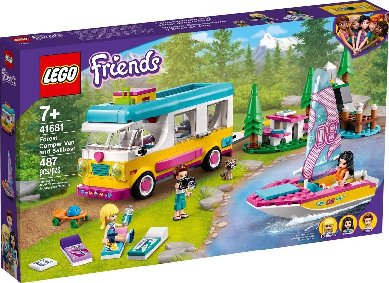 Lego Friends: Forest Camper Van and Sailboat 41681