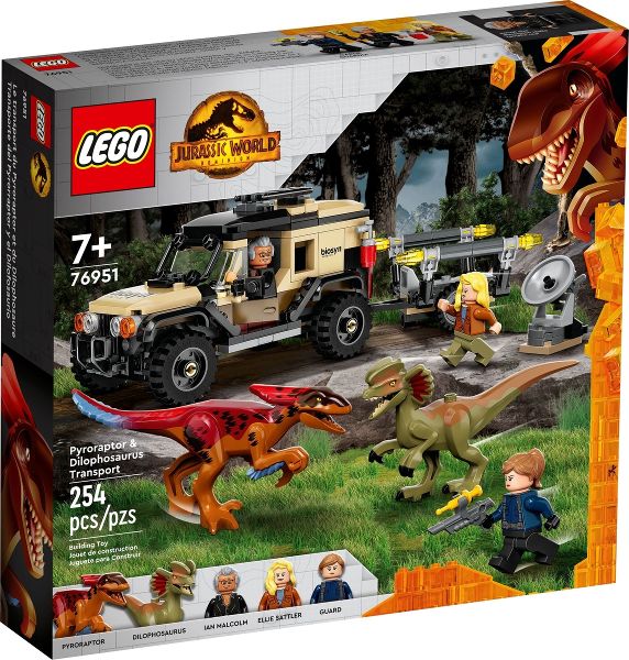 Lego Jurassic World: Pyroraptor &amp; Dilophosaurus Transport 76951