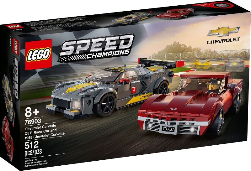 Lego Speed Champions: Chevrolet Corvette C8.R Race Car and 1968 Chevrolet Corvette 76903