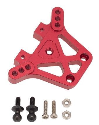 Hobby Details Traxxas 1/18 Teton Aluminum Rear Shock Tower - Assorted Colours HDTLTX003, Colour: Red HDTLTX003A