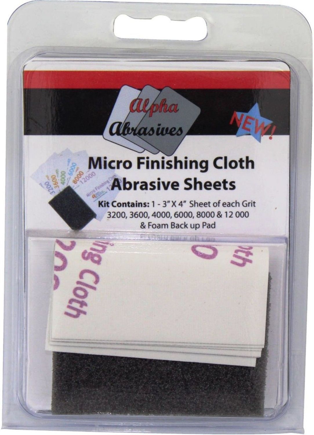 Alpha Abrasives Micro Finishing Cloth Abrasive Sheets ALP2050