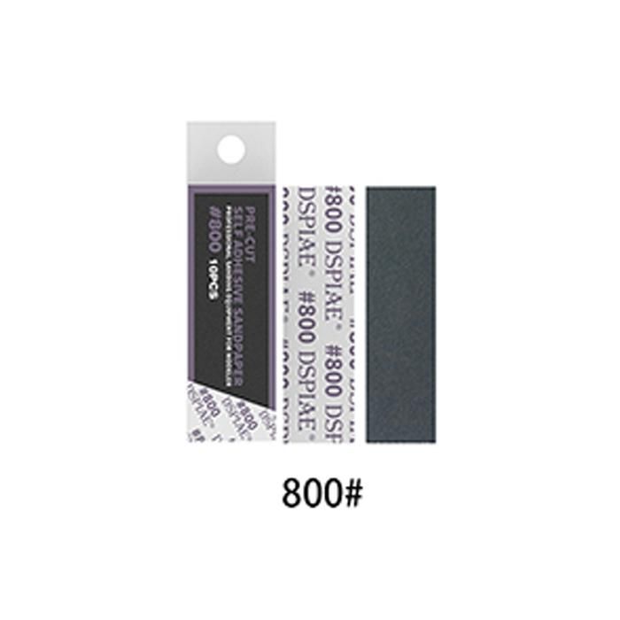 Dspiae Pre-Cut Adhesive Sandpaper 800 Grit