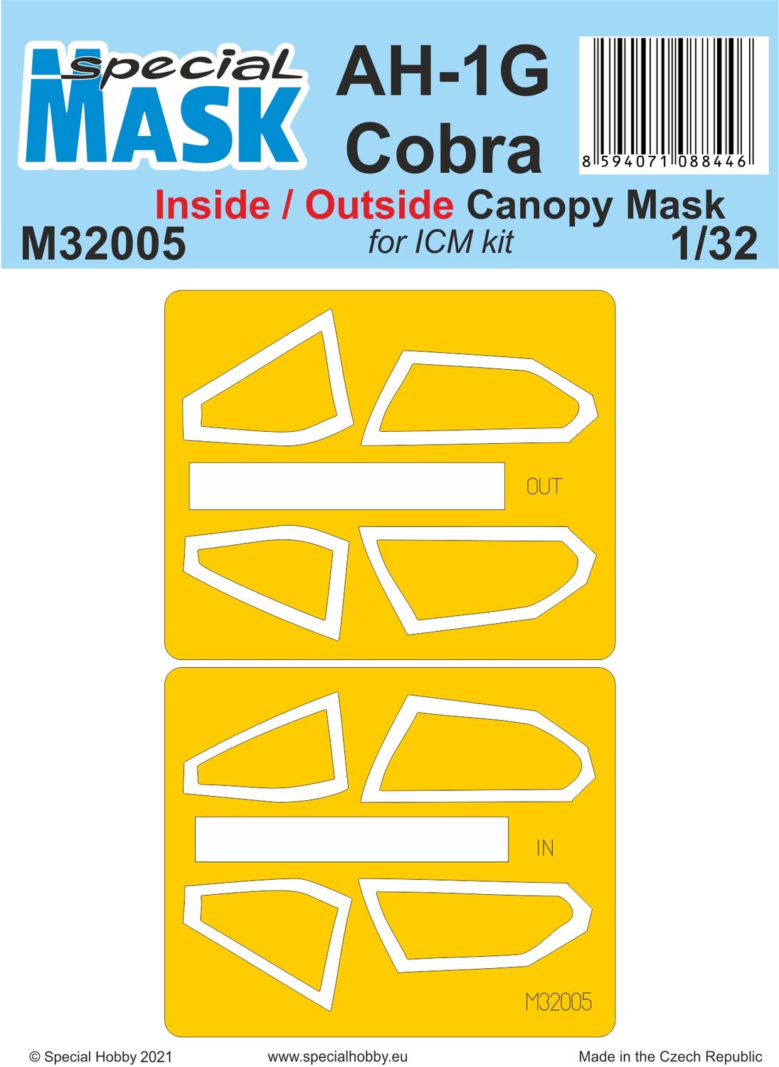 Special Hobby AH-1G Cobra Inside/Outside MASK 1/32 M32005