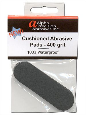 Alpha Abrasives Cushioned Abrasive Pads Refill for Sanding Kit 400 grit Waterproof 6 pieces ALP904