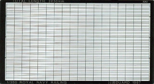 Eduard Royal Navy Ship Railings 1/350 #99007