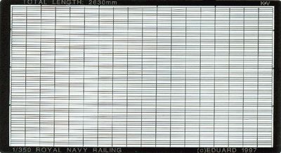 Eduard Royal Navy Ship Railings 1/350 #99007