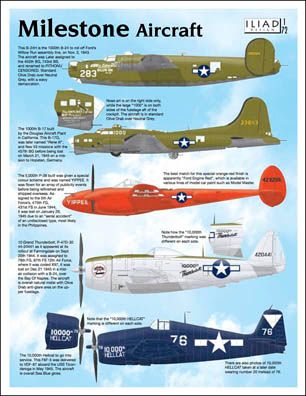 Milestone Aircraft Decals 1/72 by Iliad Design