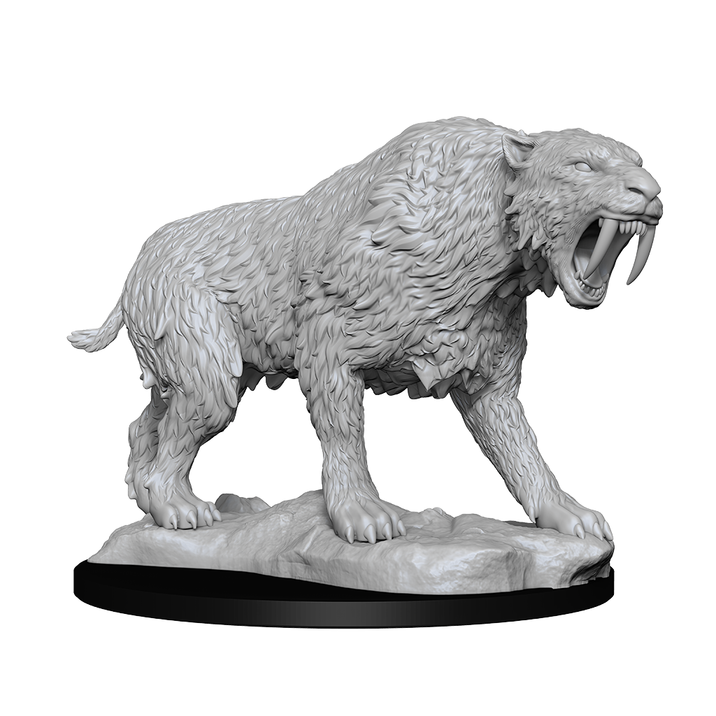 D&amp;D Unpainted Mini - Sabre-Toothed Tiger 90272