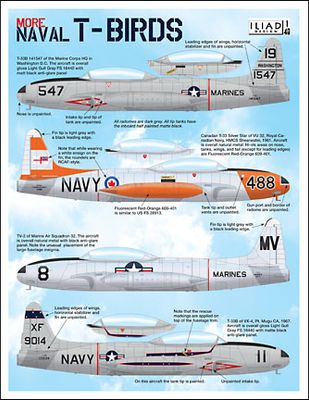 More Naval T-Birds Decals 1/48 by Iliad Design