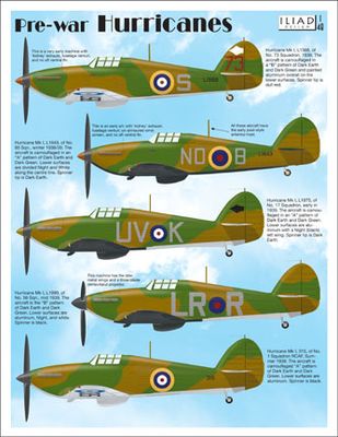 Pre-War Hurricane Decals 1/48 by Iliad Design