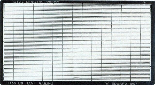 Eduard US Navy Ship Railings 1/350 #99001