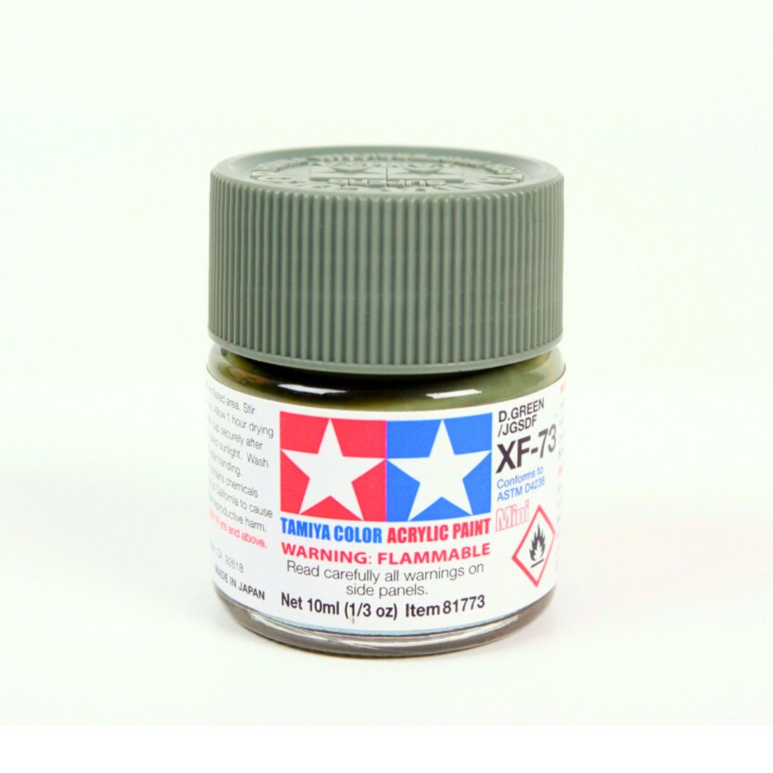Tamiya XF Acrylic XF73 Flat Dark Green [JGSDF]