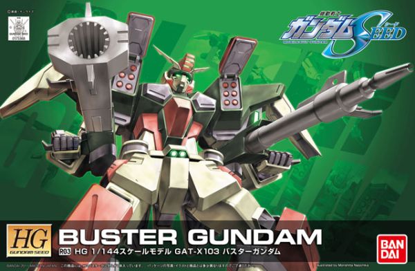 HG SEED #R03 1/144 GAT-X103 Buster Gundam #5060360 by Bandai