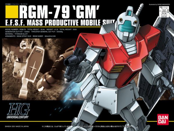 HGUC #020 1/144 RGM-79 GM #5059248 by Bandai