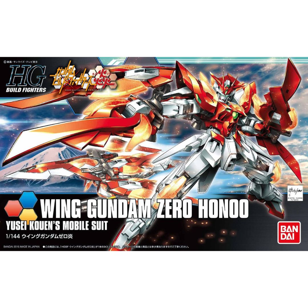 HG Build 1/144 #33 Wing Gundam Zero Honoo #5055440 by Bandai