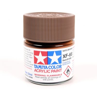 Tamiya XF Acrylic XF68 Flat NATO Brown