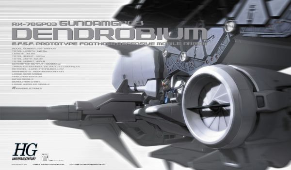 HGUC #028 1/144 RX-78GP03D Dendrobium #0107985 by Bandai