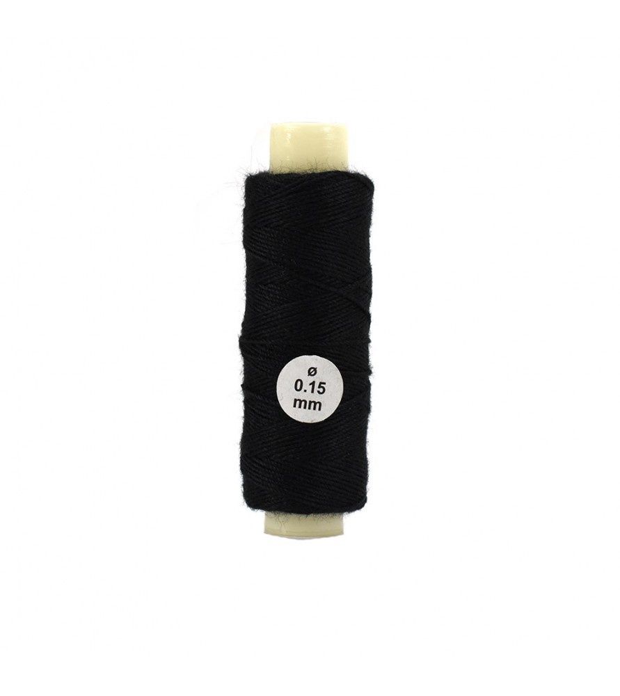 Cotton Rigging, Colour: Black, Size: 0.15mm x 40m