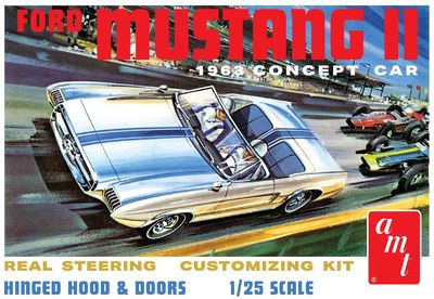 1963 Ford Mustang II Concept Car 1/25 Model Car Kit #1369 by AMT