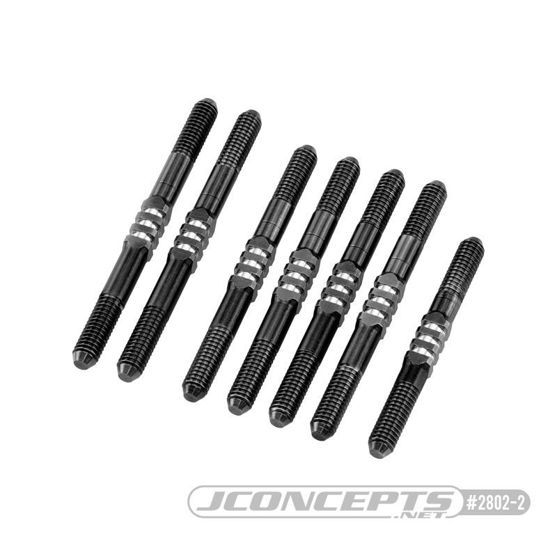 JConcepts RC10 B74.2 Fin Titanium Turnbuckle Set - Assorted Colours, Colour: Black JCO2802-2