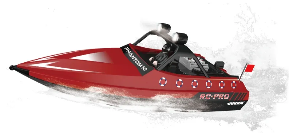 RC-Pro Phantom 10" Jet Boat - Assorted Colours