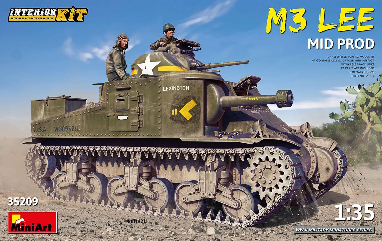 M3 Lee Mid Prod. Interior Kit 1/35 #35209 by Miniart
